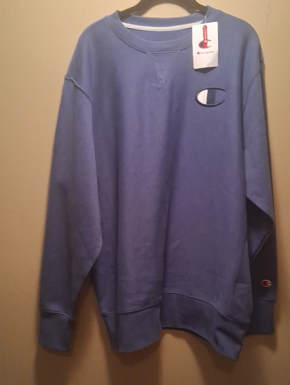Champion Men's Crewneck Sweatshirt - Slate Blue Xl
